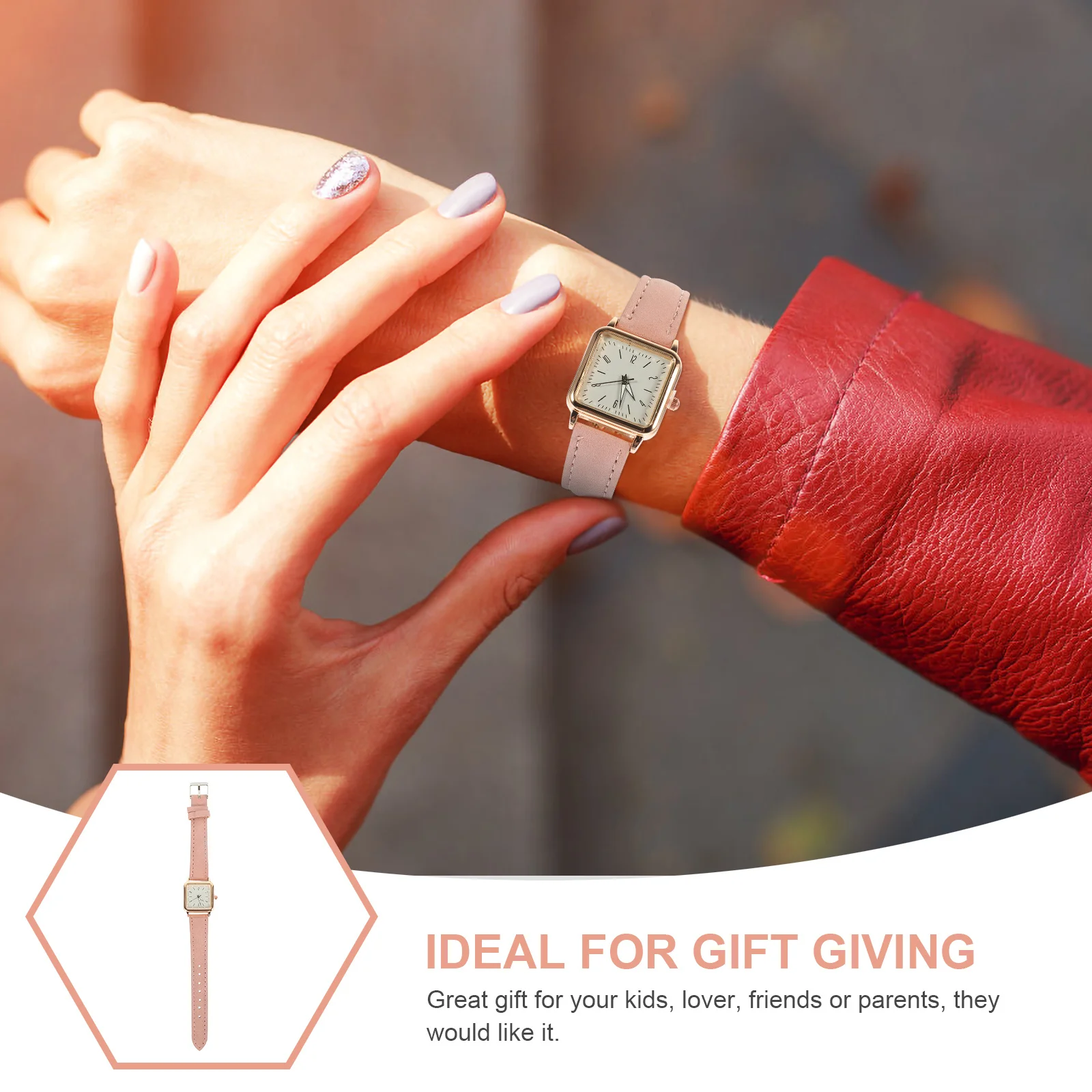 

Quartz Watch For Women Adjustable Strap Fashionable Casual Wristwatch Luminous Ladies Decorative Timepiece