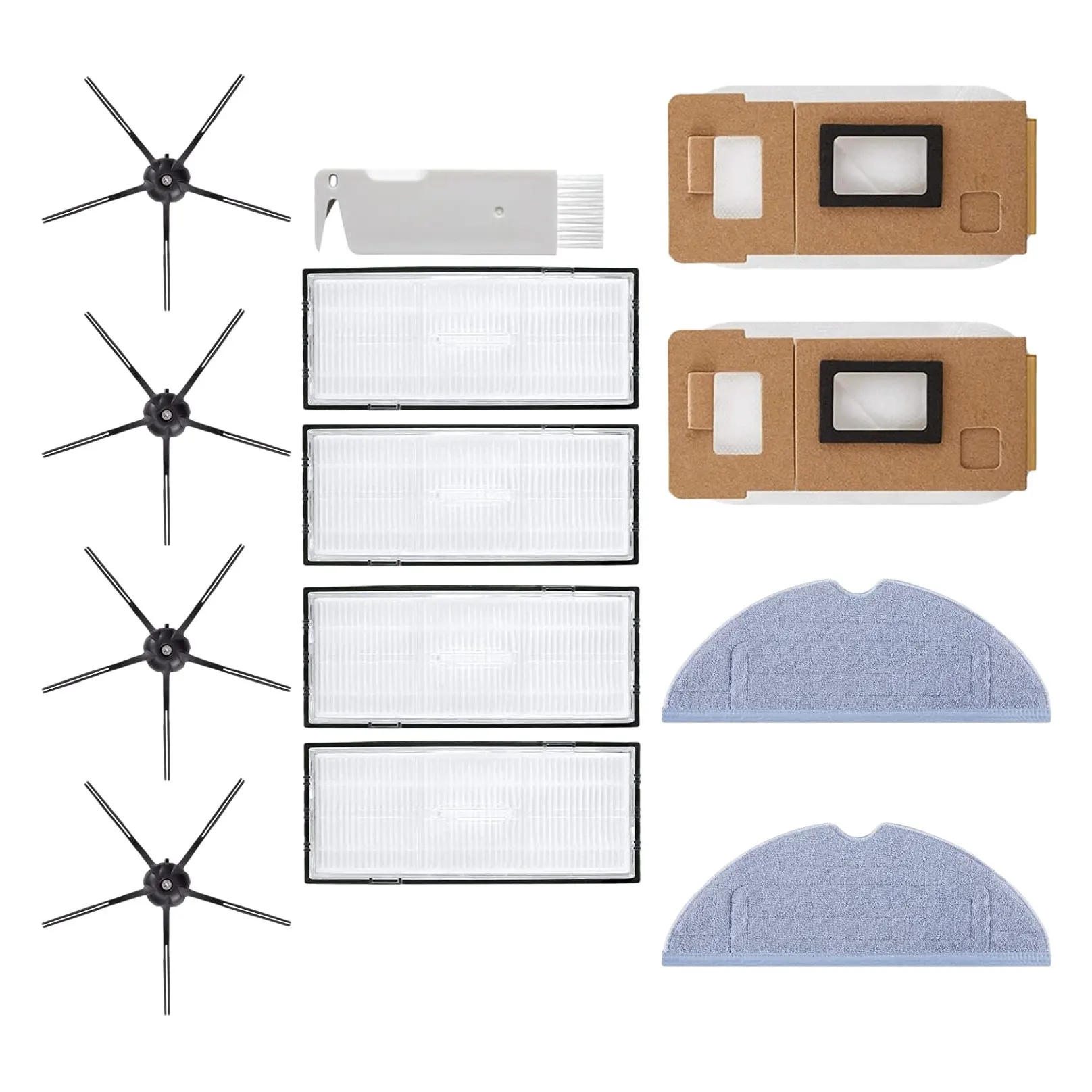 

B69C Сменные аксессуары HEPA-фильтр, боковая щетка, швабра, мешок для пыли для Xiaomi Roborock S7 T7S T7S, робот для подметания полов