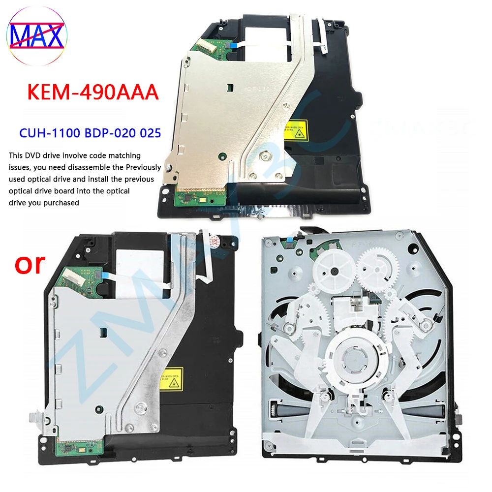 Original DVD Drive For Playstation 4 PS4 KEM-490A 860A 496A  For PS4 Pro 7000 7200 For PS4 Slim 1200 2000 2100 DVD Drive Repair