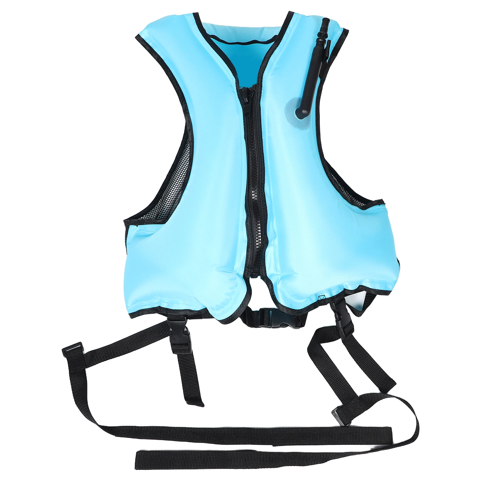 

Inflatable Life Jacket Adult Swimming Vest PVC Floatation Devices for Adults Snorkel Kayaking Lightweight Buoyancy Support Water