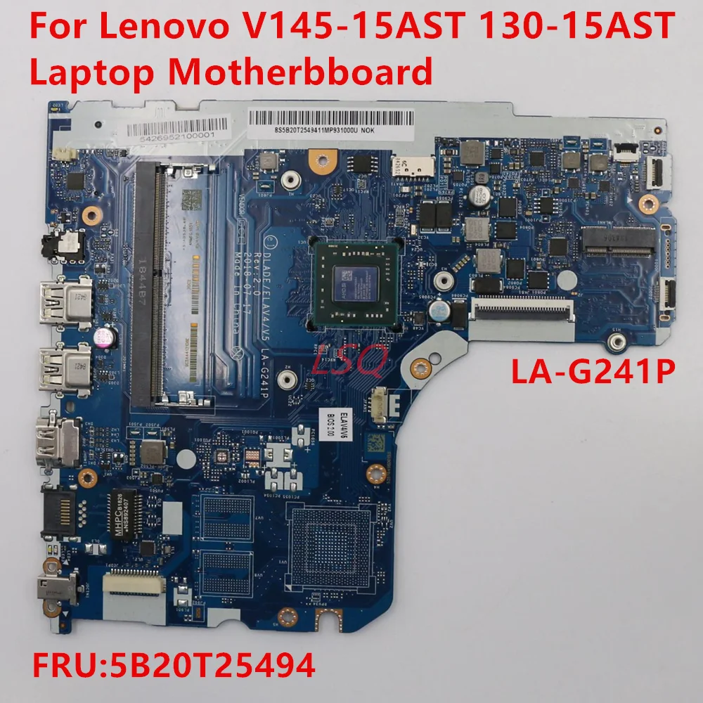 For Lenovo V145-15AST Laptop Motherboard FRU 5B20T25494 100% Test OK