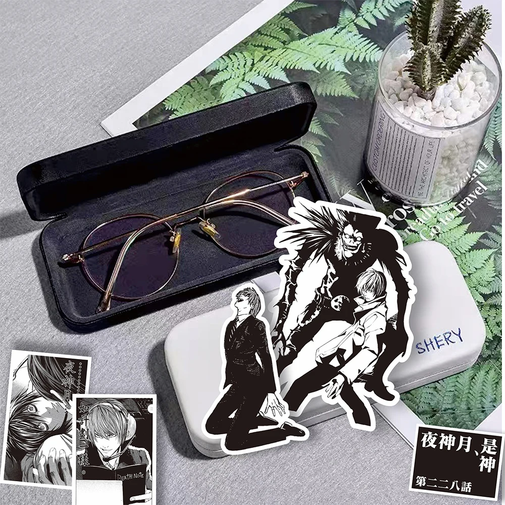 10/30/65pcs Anime nero bianco DEATH NOTE Graffiti adesivi Laptop moto telefono valigia auto Cool decorazione Sticker giocattolo per bambini