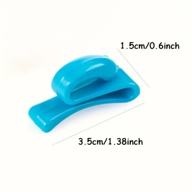 2 Pieces Plastic Bag Hook Key Clip Key Chain Hook Folder Key Clip Plastic Portable Anti-loss Clip