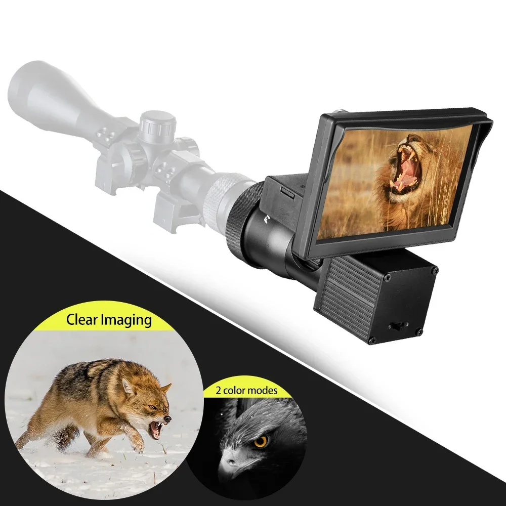 Fire Wolf Night Vision 5.0 Inch Display Siamese Scope Video Cameras Infrared illuminator Riflescope Hunting Optical