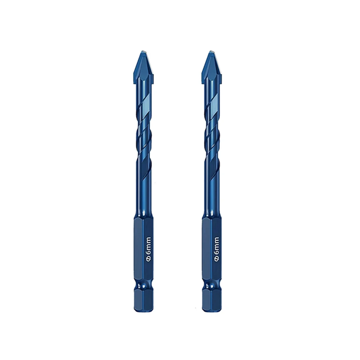 Alta Dureza Excêntrico Broca, Perfuração De Precisão, 6mm, Perfuração De Cerâmica De Telha De Vidro, Rock Slab, Triângulo Broca, 10Pcs