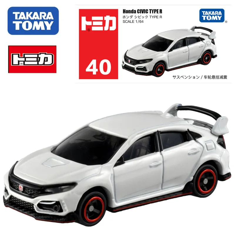 

TAKARA TOMY Tomica NO.40 Honda Civic TRPE-R Motor Vehicle Model Scale 1/64 Mini Gt Die-cast Alloy Car Model Children's Toy Gift