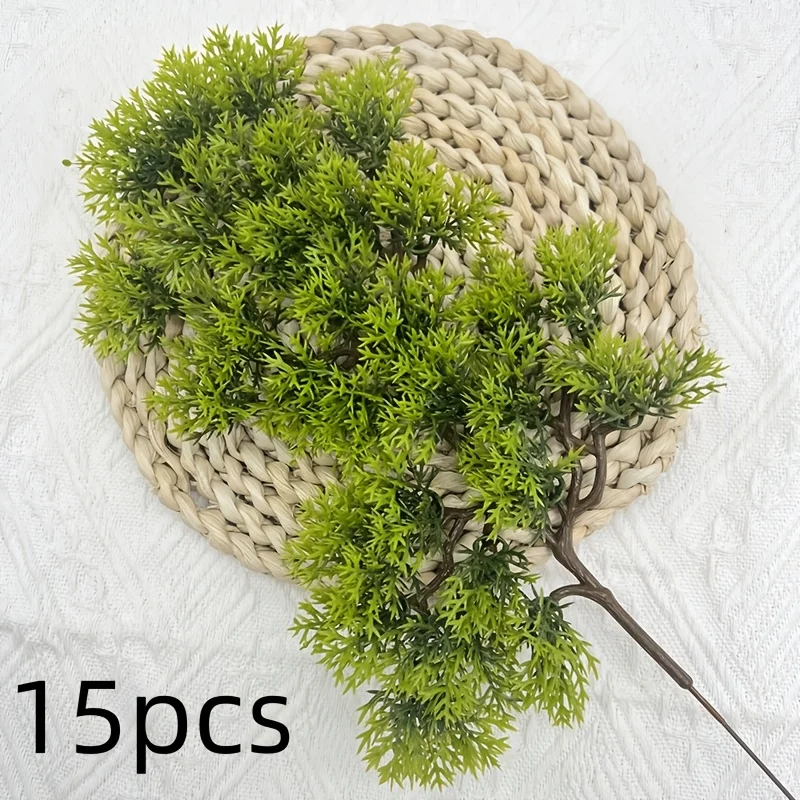 

15pcs Simulation Cypress Pine Landscape Decoration Accessories