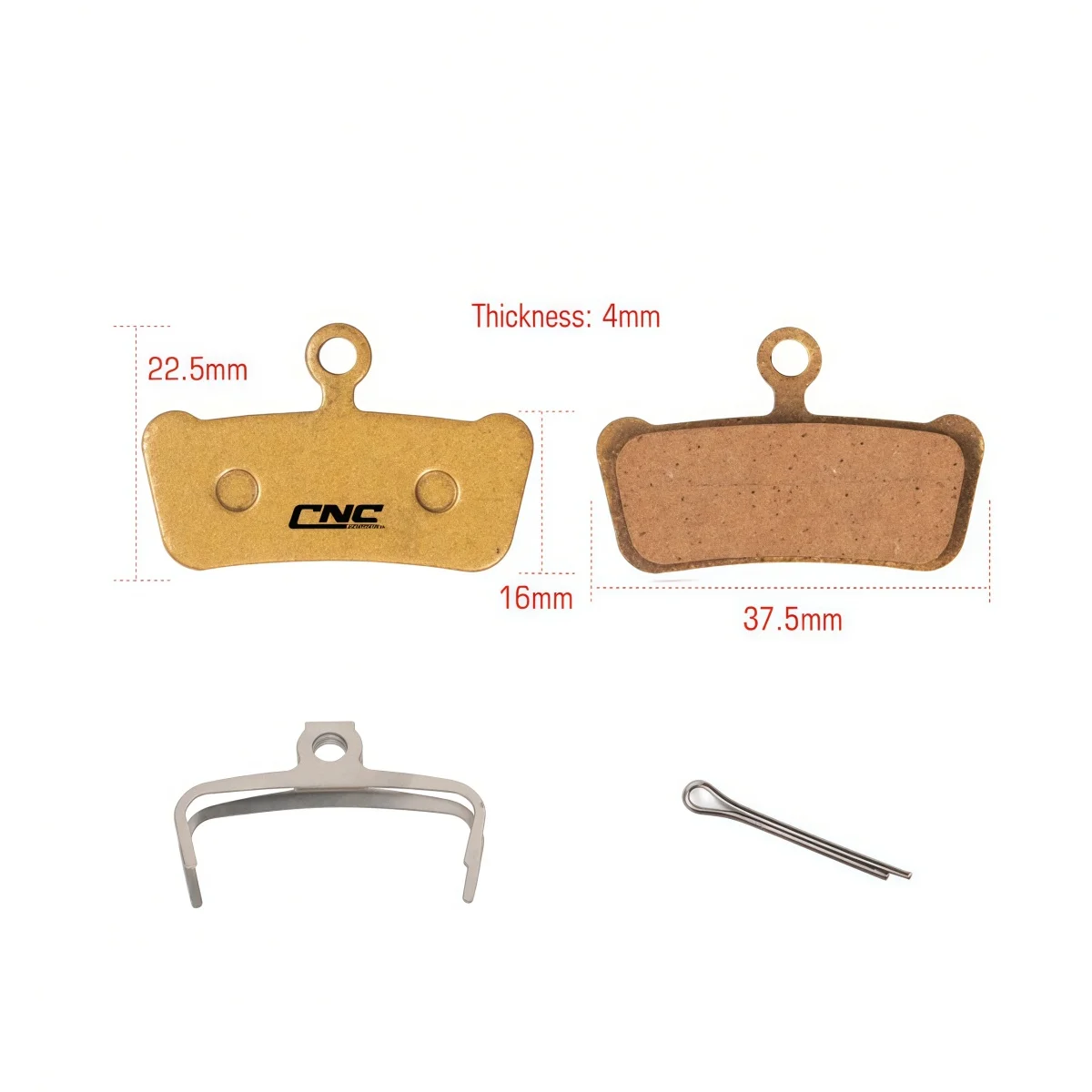 SUNTNUR Bike Brake Pads 2 Pairs For SRAM G2 Guide Level - High-Performance Sintered / Resin / Ceramic For MTB & Road Bike