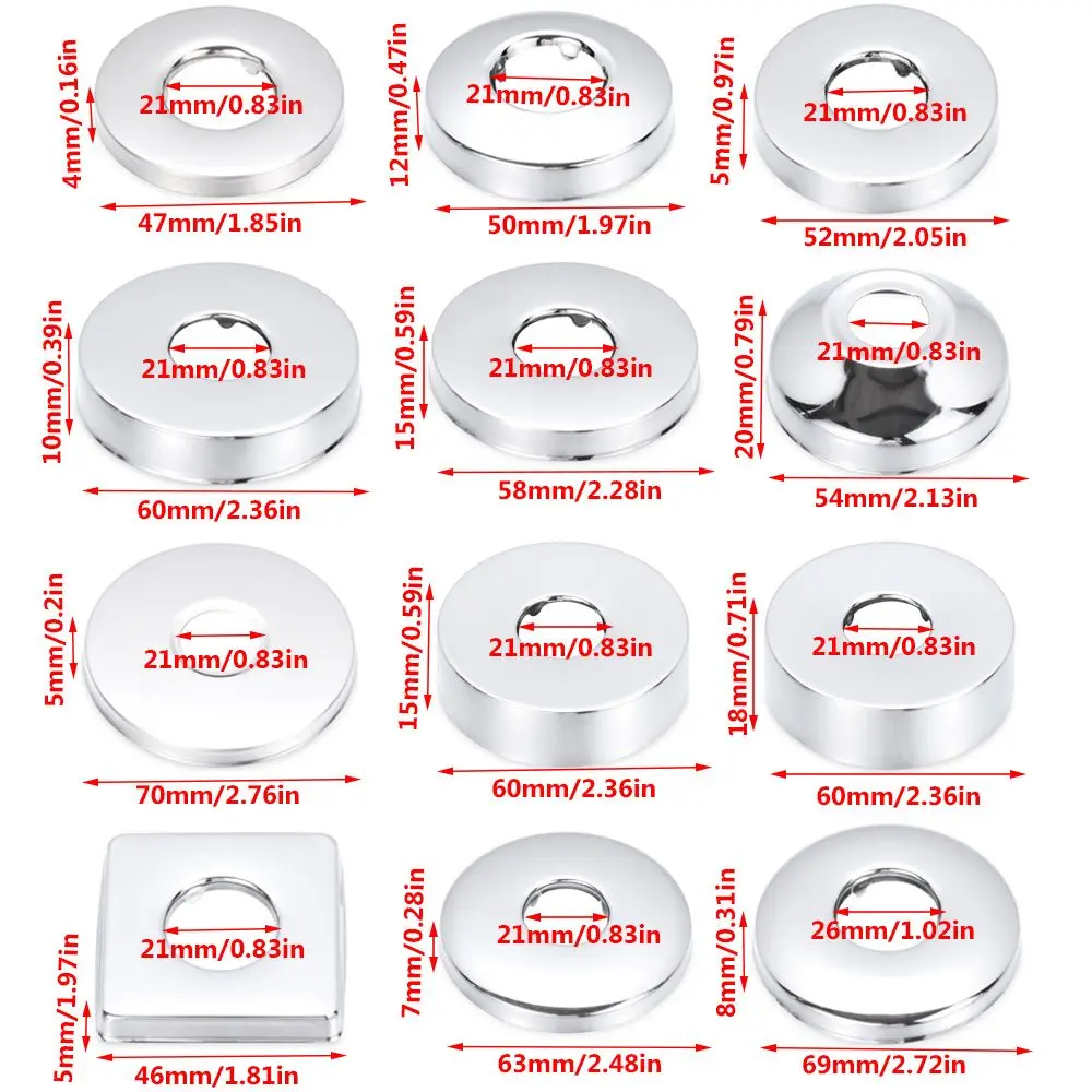 

Полезная фланцевая крышка, настенный фланец, хромированный смеситель, декоративная крышка, декор для смесителя, настенные крышки для труб, аксессуары для смесителей