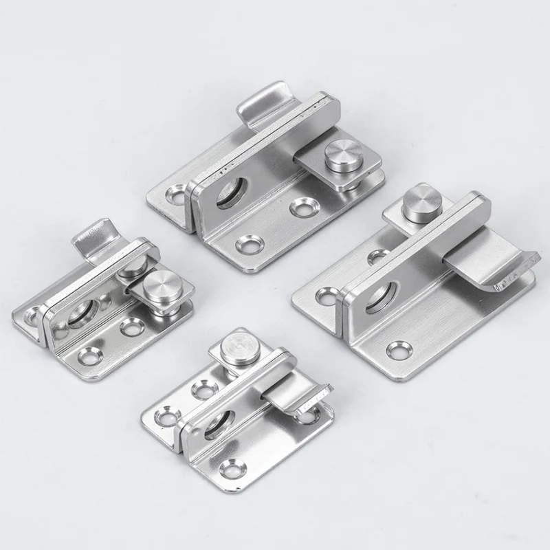 Stainless Steel Thickened Door Buckle Thickened Buckle Bedroom Bathroom Door Left And Right With Lock Anti-Theft Lock Buckle