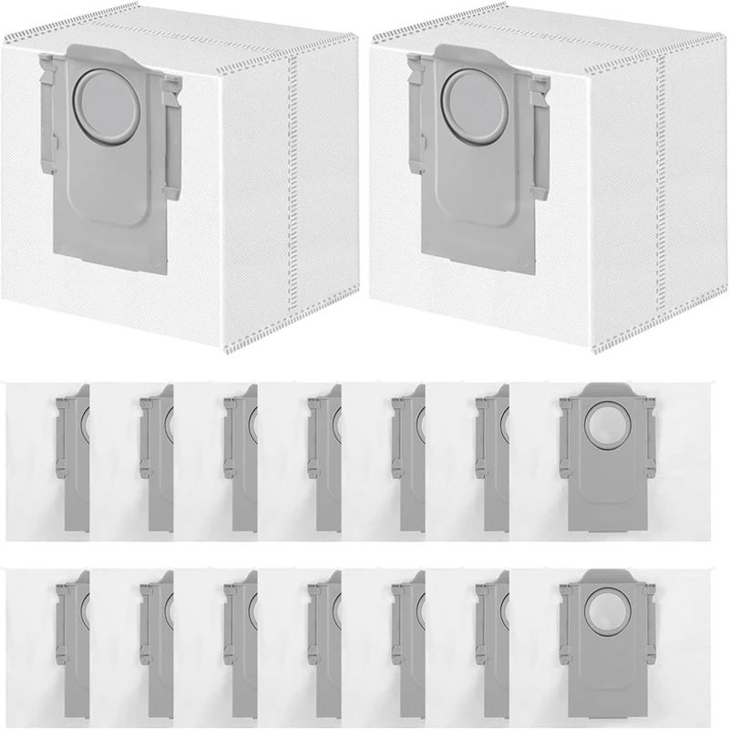 ABUD-16 Packs Disposable 2.5L Vacuum Bags For Roborock S8 Pro Ultra, S8+, S7 Max Ultra/Maxv Ultra, Q5+, Q7+, Q5 Pro+, Q8 Max+