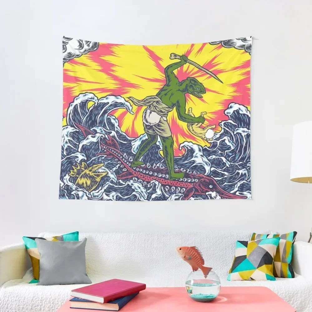 King Gizzard Vintage Sea Tapestry Anime Decor Decoration Aesthetic Carpet On The Wall Tapestry