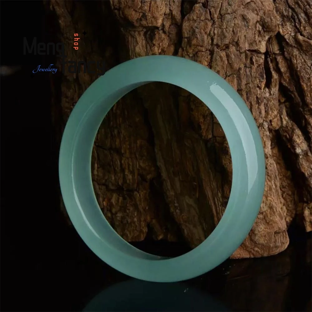 Natural Ice Jadeite Bracelet Charms Fashion Jade Bangle Fine Jewelry Luxury Temperament Elegant Women Sexy Girls Holiday Gifts