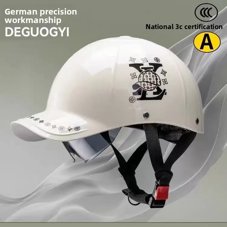 

New Baseball-Cap Style Summer Half Helmet, Unisex for Electric Bikes and Motorcycles