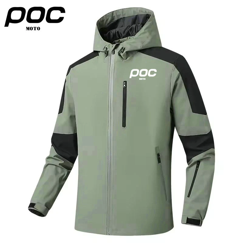

Men's Waterproof MOTO POC Hiking Jackets Breathable Windproof Windbreaker Unisex Camping Hunting Running Trekking Fishing Jackes