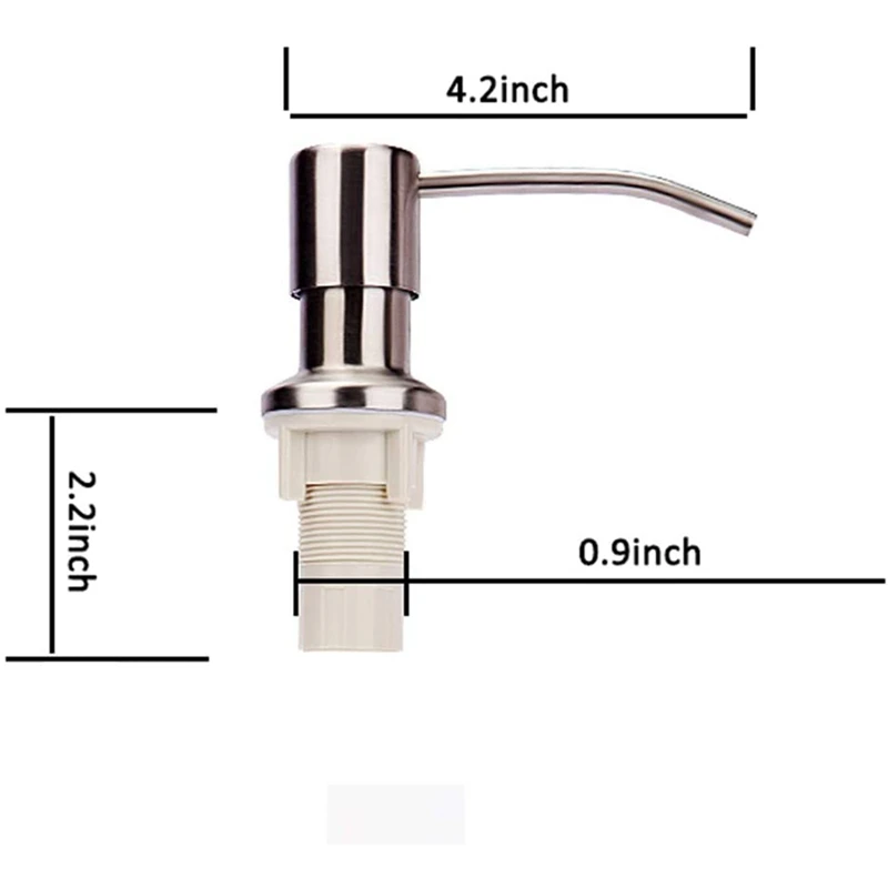 Kitchen Liquid Soap Dispenser,ABS Sink,Built-In Fluid Pump,Bathroom Extension/Dispenser