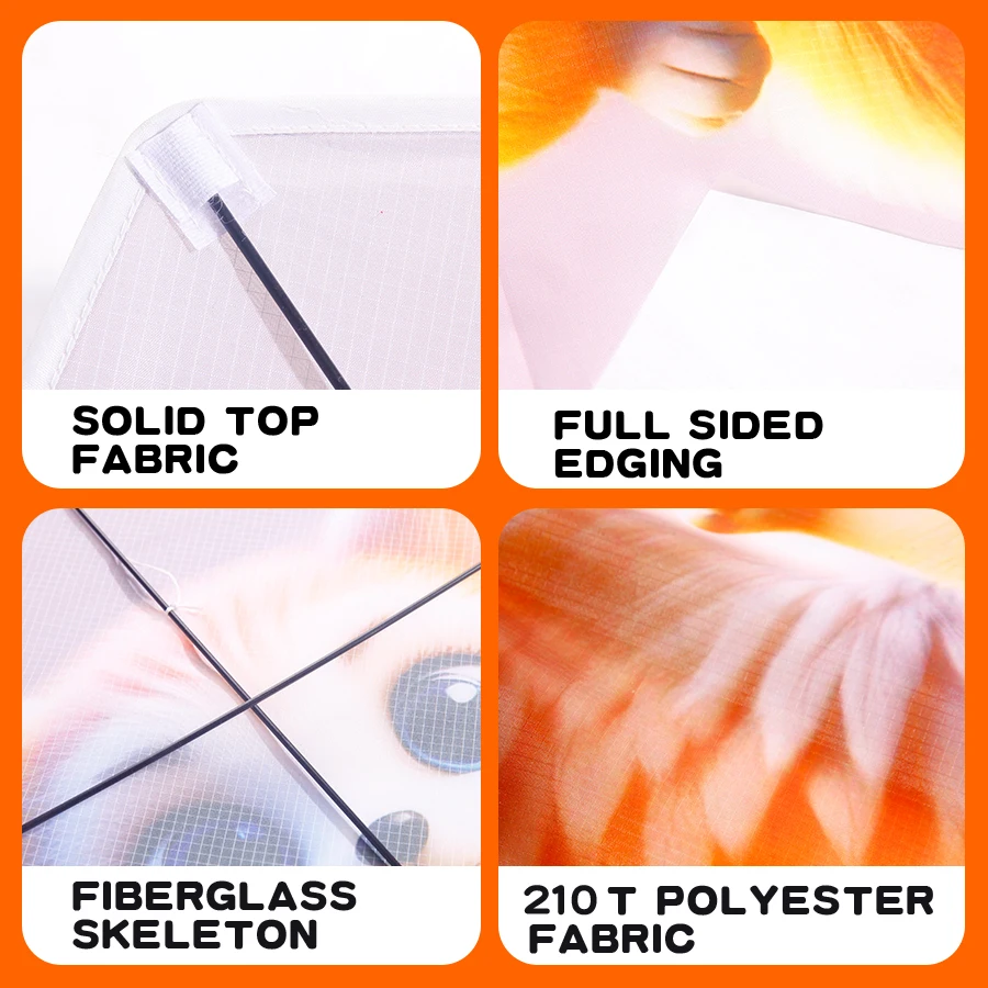 Niedlicher Fennec-Fuchsdrachen für Erwachsene – 41,3 x 26, großer, einfach fliegender Delta-Drachen mit Flügeln, perfekt für Strand/Park im Freien