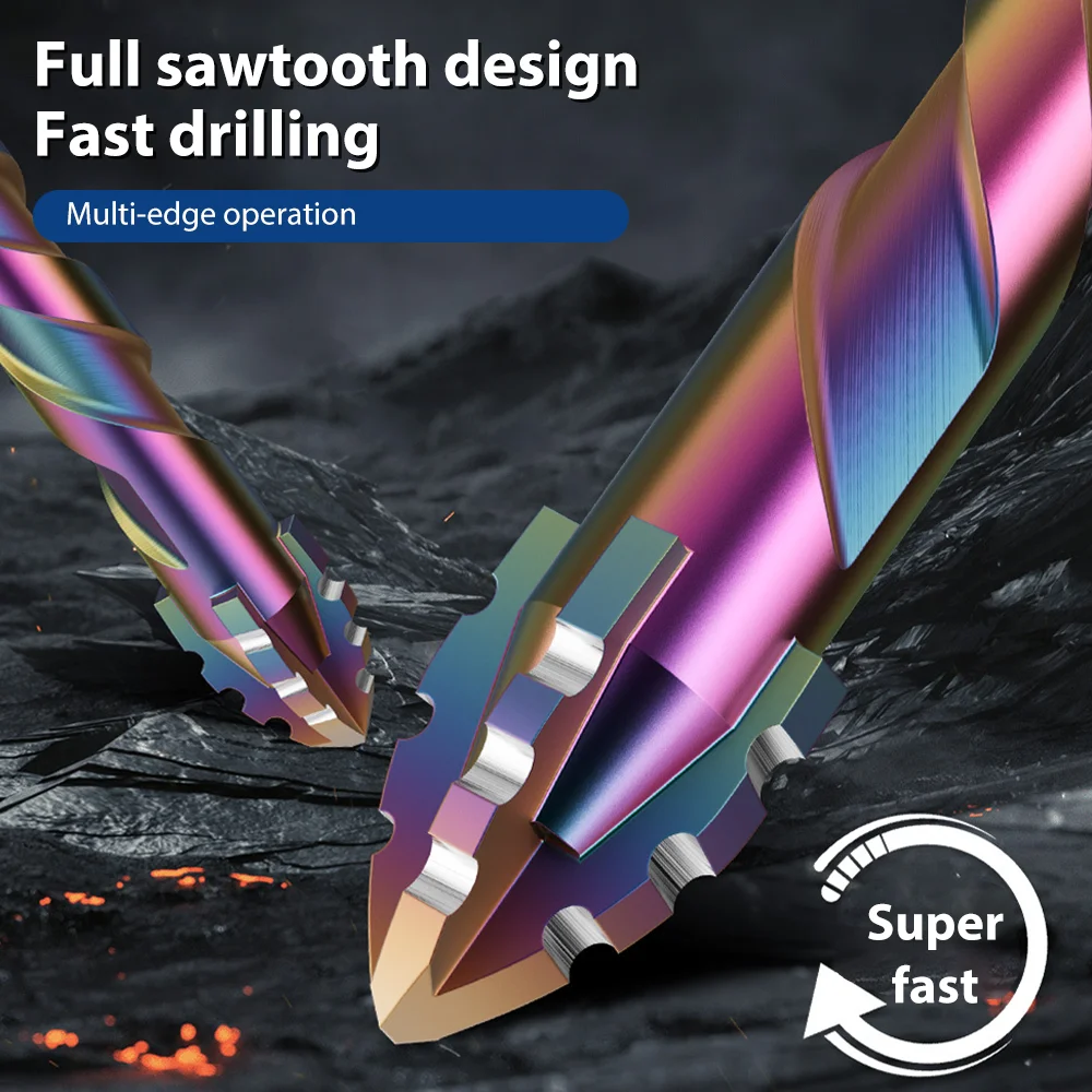 

4-Cutting Edges Tile Bits Glass Ceramic Concrete Hole Opener Carbide Alloy Drill Bit Size 6/8/10/12 mm drill bits Glass Bits