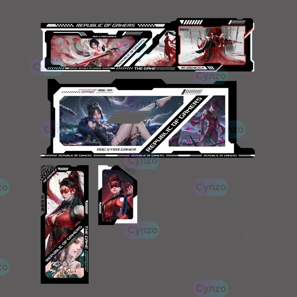 Kit Panel Pencahayaan Casing AROG Helios GX601, Pelat Reparasi Komputer ROG Strix, Kain Kafan Lightboard Gabinete Gaming Kualitas Tinggi