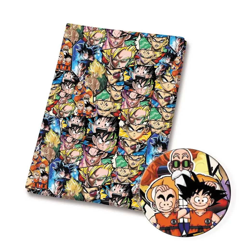 dragon ball Anime peripherals Fabric 140*50cm DIY Sewing Patchwork Quilting Baby Dress Printed Fabric Fabric Sewing Kids