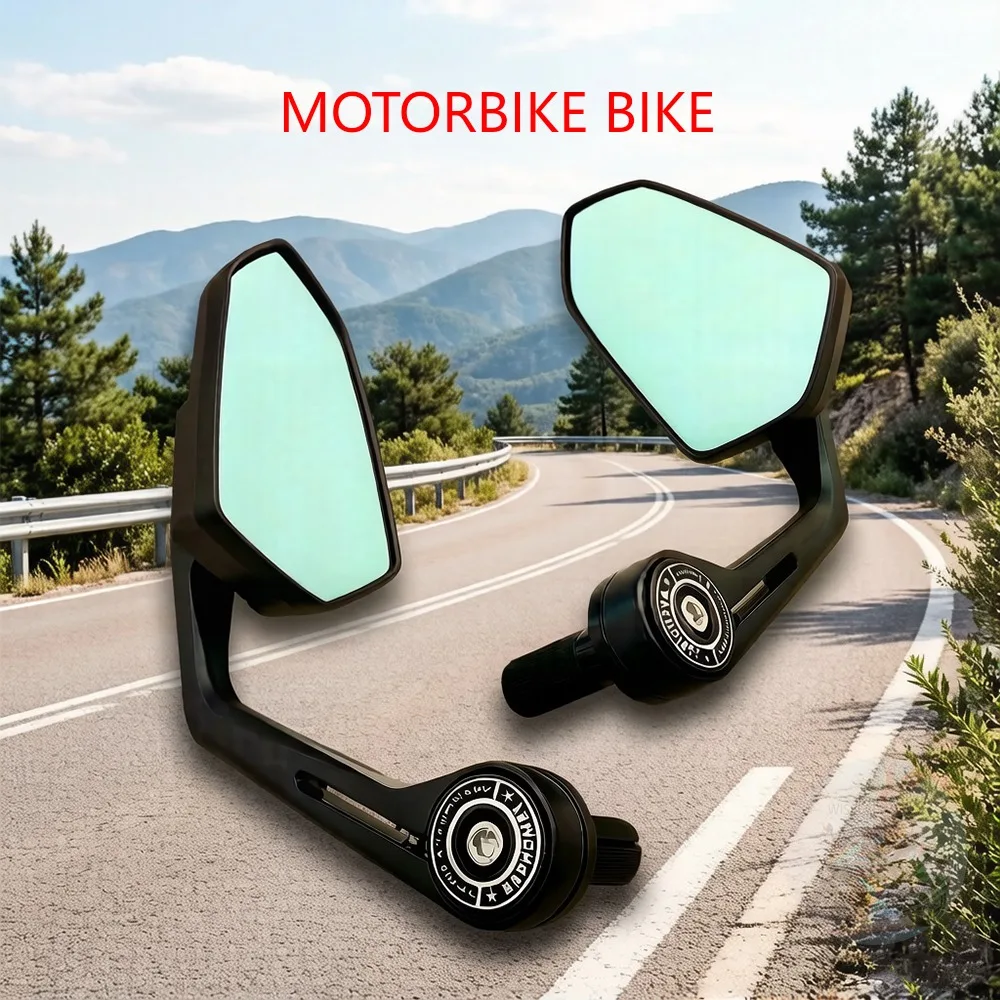 

7/8" 22mm Universal Motorcycle Bar End Mirrors，Aluminum Rear View Side Mirrors for Motorbike Bike Handlebar Accessories
