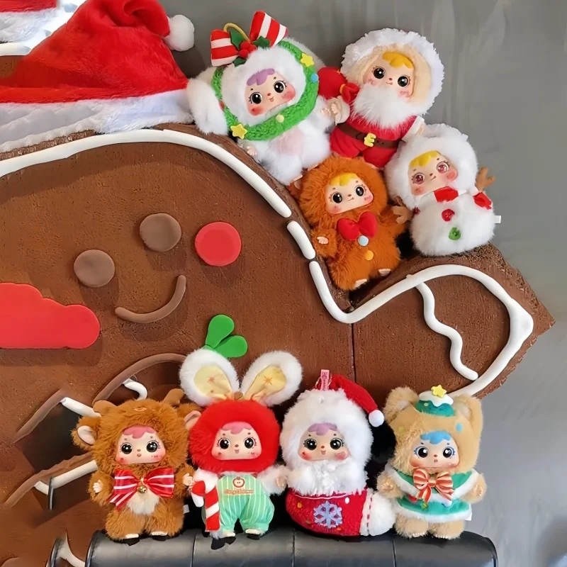 

Новая оригинальная серия Samuel Merry Christmas Eve Sanxiaomao, модная слепая коробка, игрушки, коллекционные куклы Kawaii, украшение, рождественские подарки