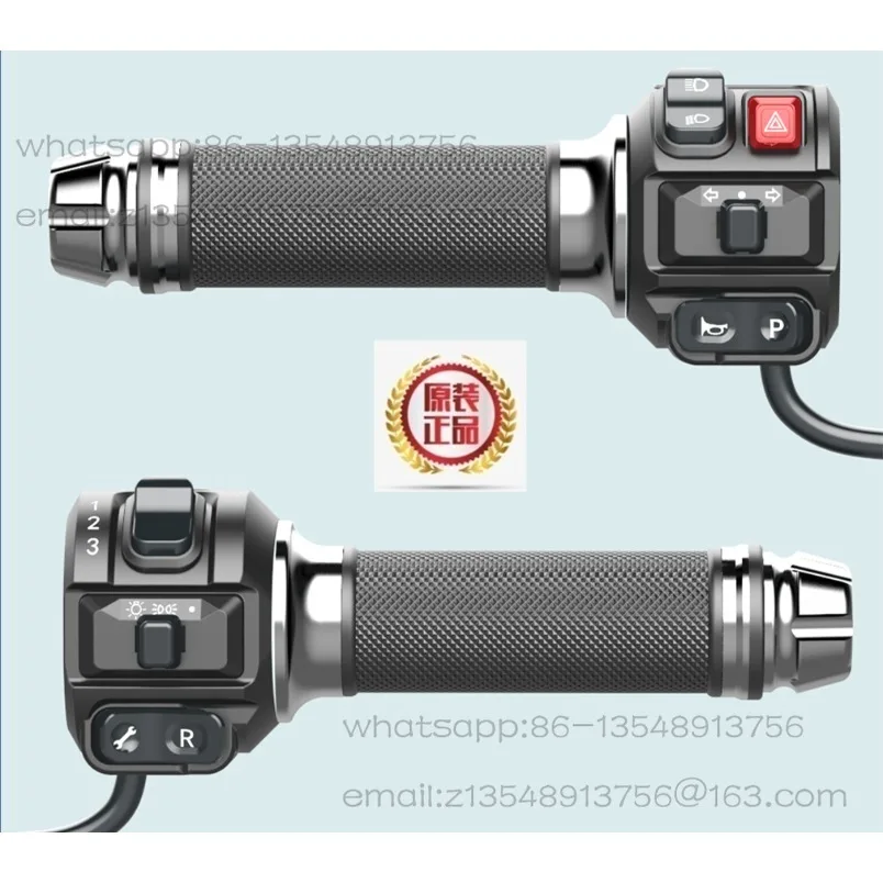 Electric Vehicle Multi-Function Throttle Handle M3 M5 Z6 Combination Switch Assembly, Disc Brake Handle