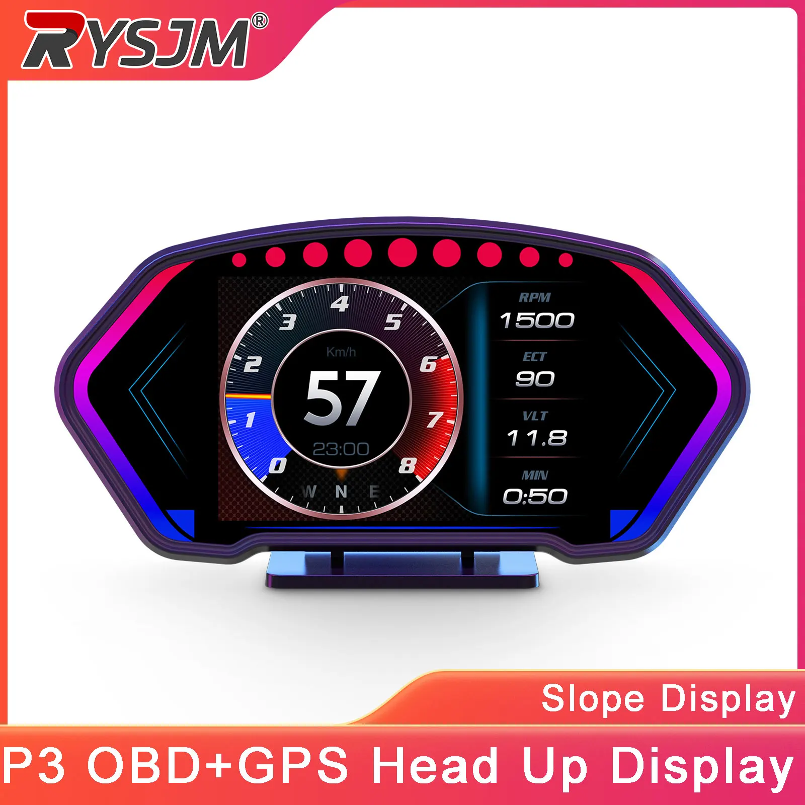 P3 Car Obd+Gps Head…
