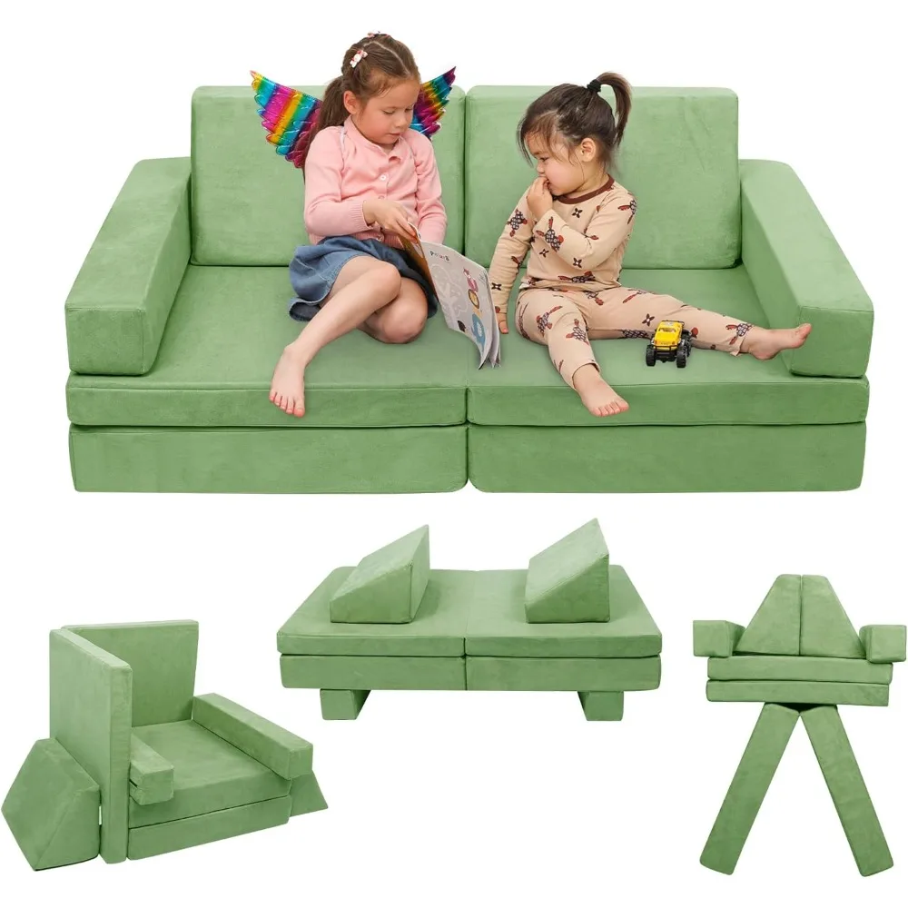 

Play Couch Sofa for Kids Medium Size, Modular Kids Play Couch, Kids Couch Building Fort for Playroom