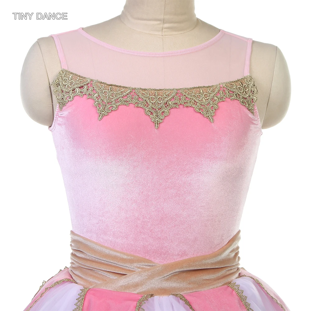 Tutu de danse de Ballet pour enfants et adultes, Costumes de ballerine, robe longue pour filles, vêtements de scène, Tutus romantiques pour femmes, 25012