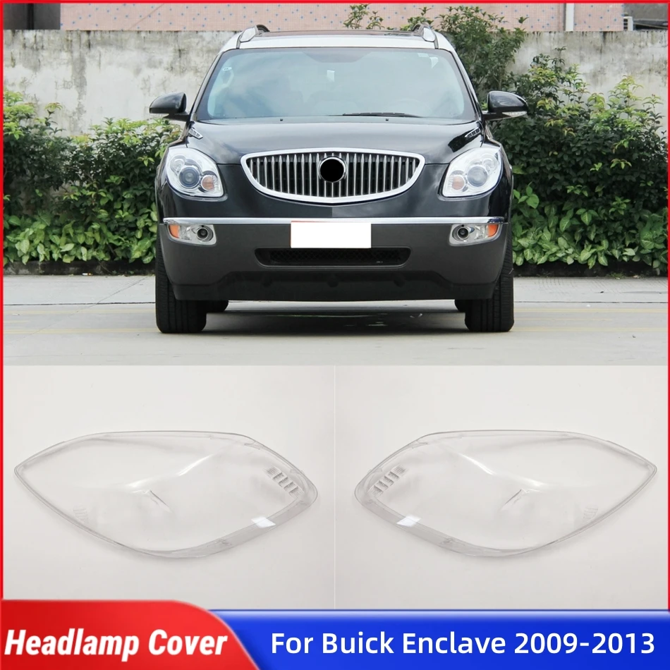 Para Buick Enclave 2009 2010 2011 2012 2013 repuestos interiores de coche tapas de cubierta de lámpara carcasa de faro