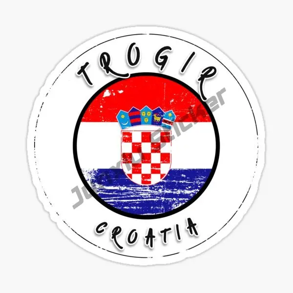 ملصقات كرواتيا العلم الكرواتي ملصق ممتص للصدمات للسيارات والدراجة والكمبيوتر المحمول مقاوم للماء من الفينيل ملصق سيارة لتزيين السيارات