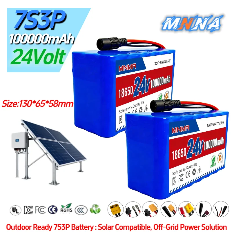 

24V 100Ah for Bluetooth speaker, continuous power supply for amplifier, lithium battery pack, large capacity and high endurance