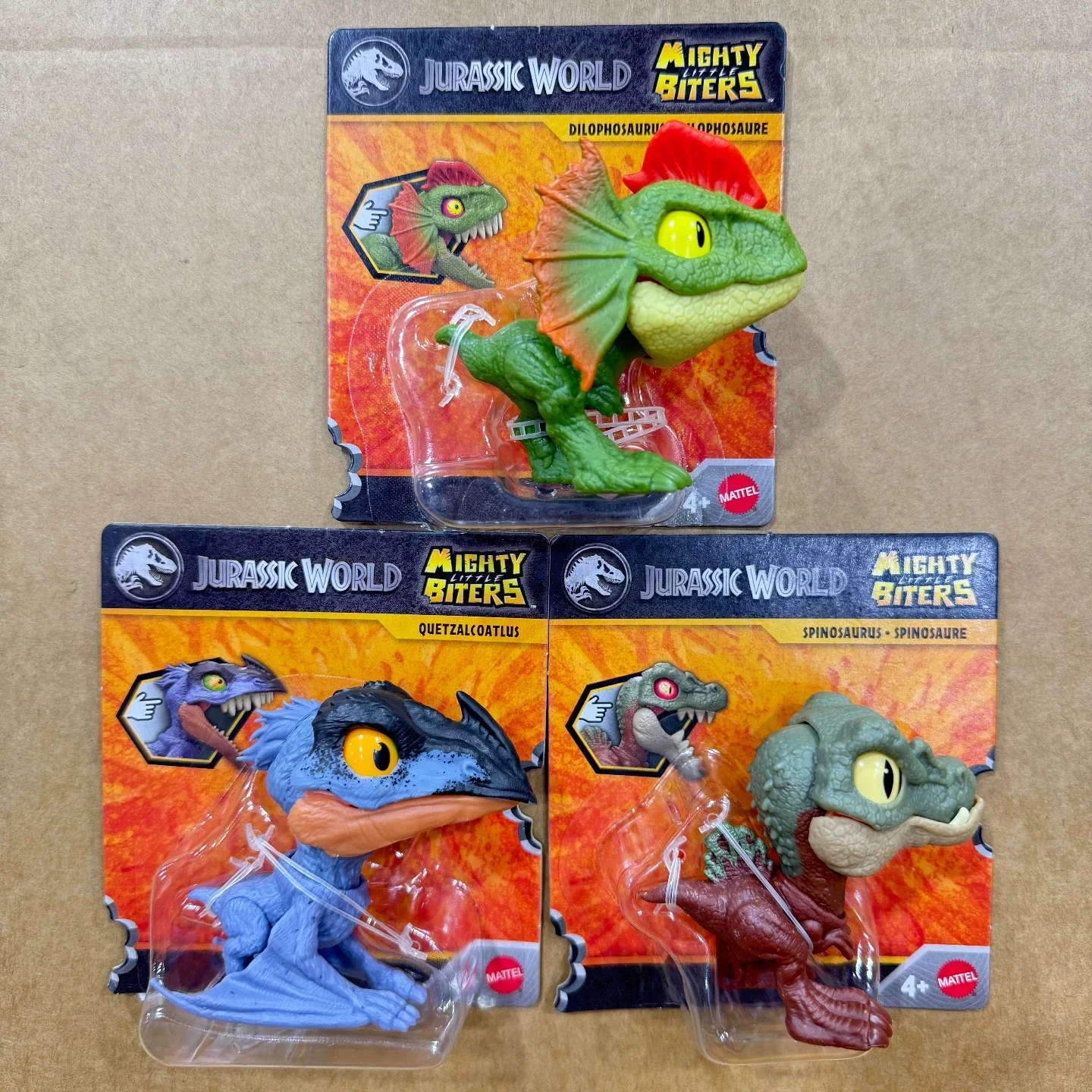 2025 Jurassic World Mighty Little Biters Dinosaur Set