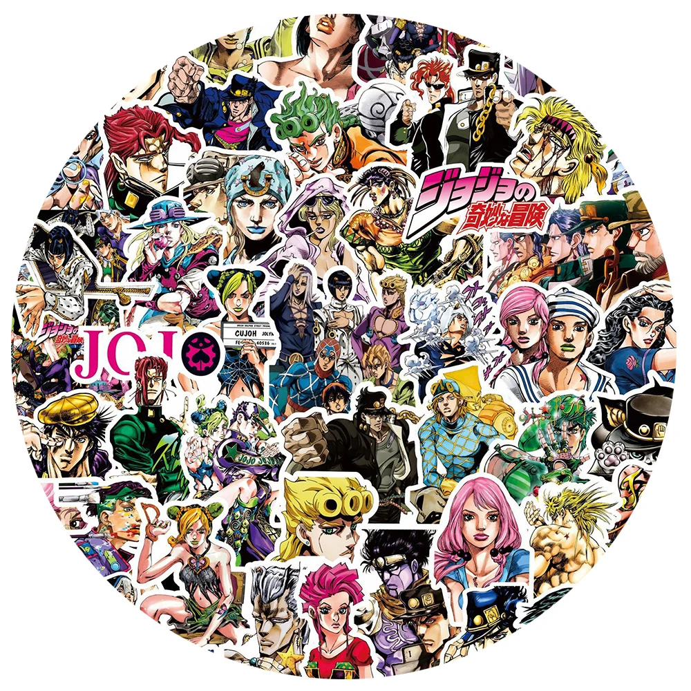 10/30/80 Stück Anime JoJos Bizarre Adventure Coole Kujo Jotaro Aufkleber Cartoon Graffiti Aufkleber DIY Scrapbook Laptop Manga Sticker Spielzeug – Detail 2