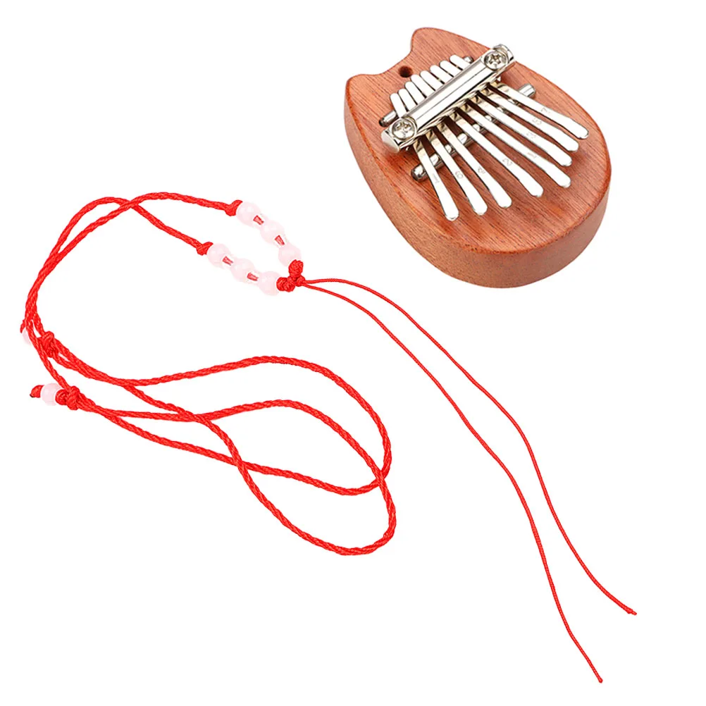 

Wooden Delicate Finger Thumb Piano Instrument Mini Portable Kalimba Metal Child Kids