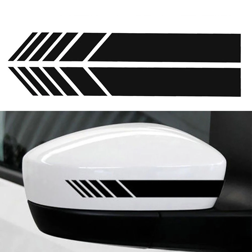 Car Rearview Mirror Stickers Reflective fashion Racing Motorcycles Auto Body Stripes Creative Styling Auto Decoration Accessorie