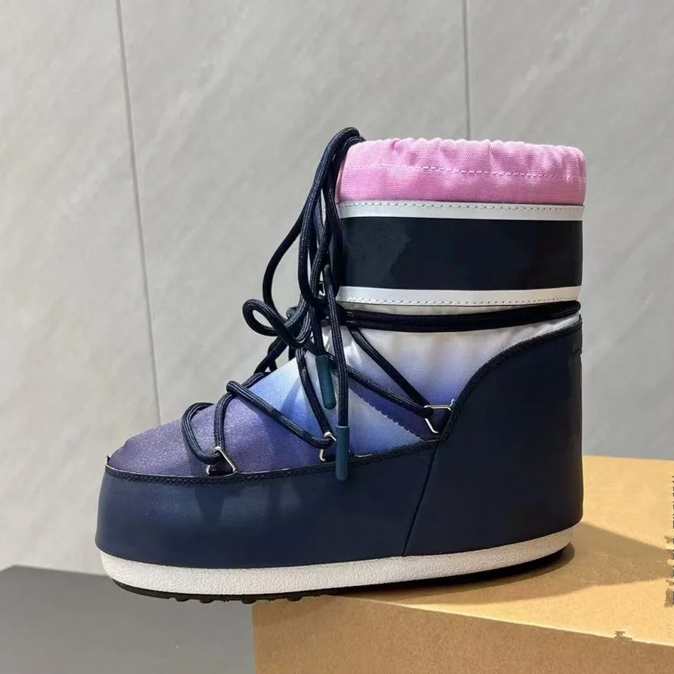 

Women's Thick Sole Snow Boots 2025 Winter New Arrival Retro Fuzzy Big Head Boots Thickened Cotton Shoes