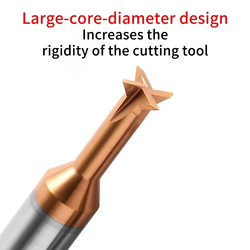 Chowmaster Carbide Dovetail Milling Cutter 30 45 60 Degree Solid Tungsten Carbide Chamfer End Mill for Metal CNC Tools