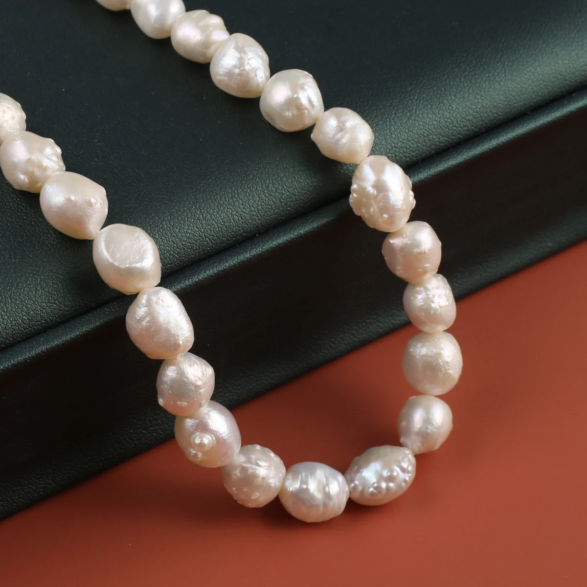 

Natural Freshwater Baroque Pearls Beaded Near Round Loose Spacer Beads for Jewelry Making Diy Bracelets Necklaces Accessories