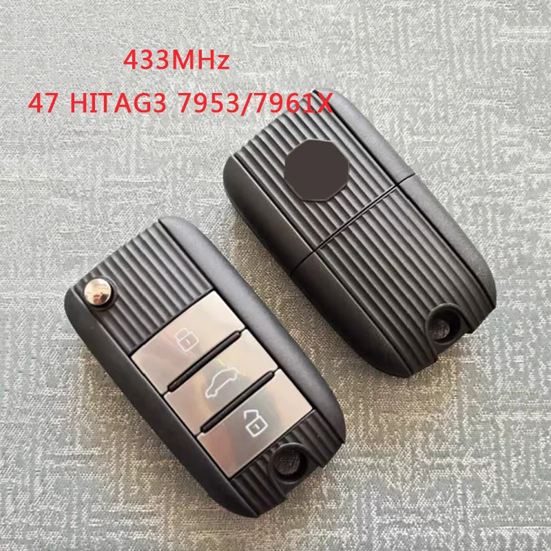 

TXK097007 Original For MG ZS MG6 Flip Remote Key 433MHz 47 HITAG3 7953 7961X Chip 10234136 10219213