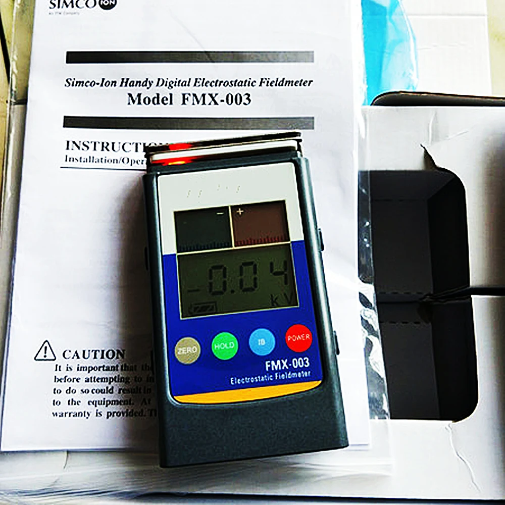 Imagem -06 - Quente Novo Profissional Handheld Fmx003 Digital Esd Tester Medidor Eletrostatic Fieldmeter Medidor de Eletricidade Estática para Ventiladores de ar