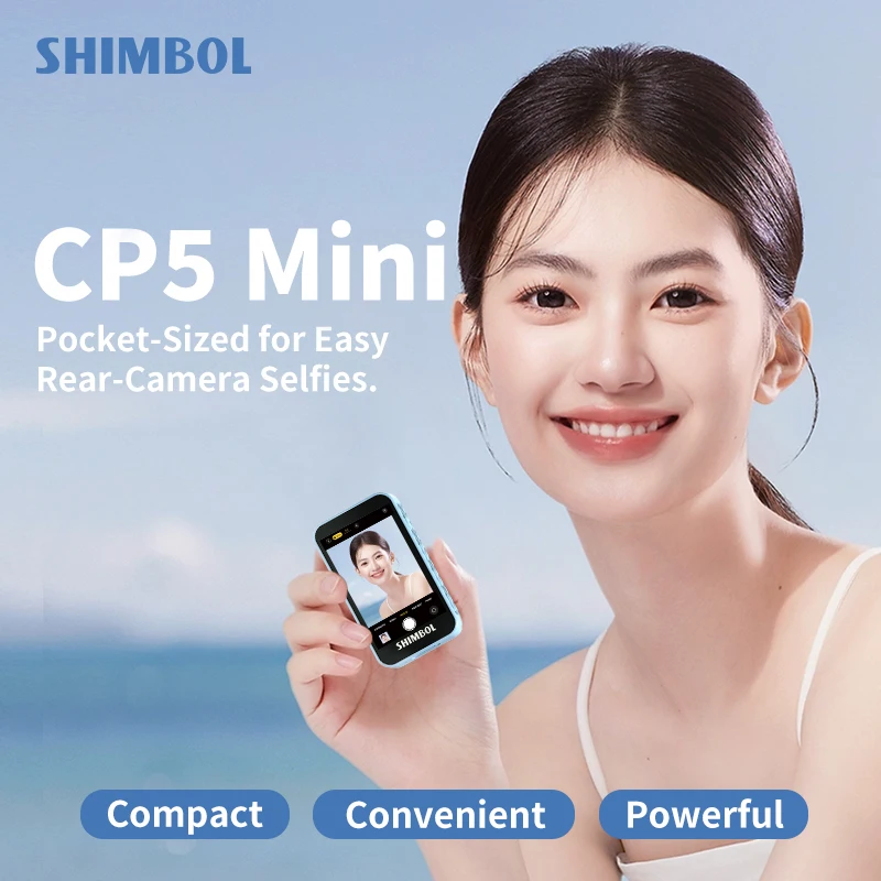 

Ship From USA SHIMBOL CP5 mini II Phone Vlog Selfie Monitor FHD Screen Using Rear Camera for iPhone 17 16 15 TikTok Live Vlog