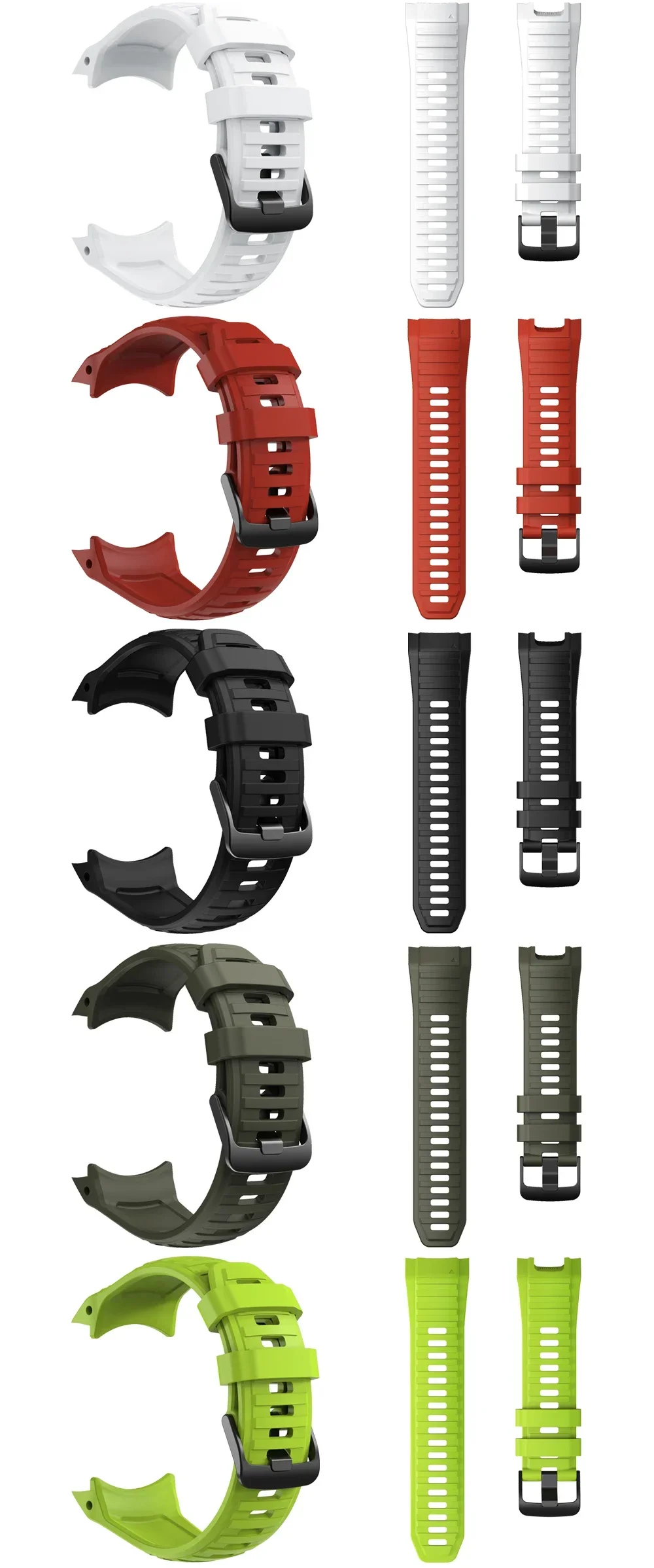 Silikon-Ersatzarmband für Garmin Instinct 2X Solar Smartwatch, Schnellverschluss-Sportarmband, strapazierfähiges Outdoor-Uhrenzubehör – Detail 5