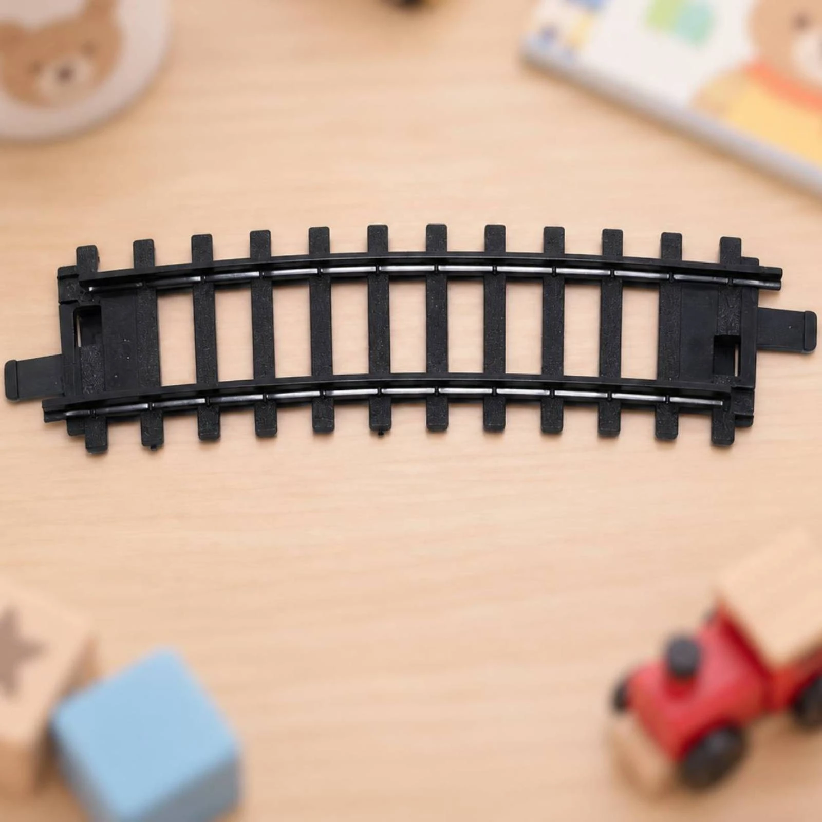 6 Pieces Interlocking Model Train Track Section Replaceable 12 Cm Plastic Railway Track Piece Premium Material for Creative Play