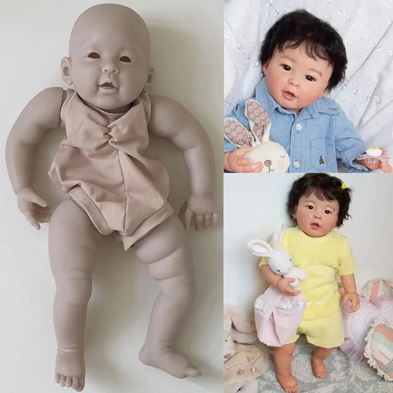 Meilien-Kit de muñeca Reborn de 24 pulgadas, piezas de muñeca sin pintar, edición limitada rara, tamaño pequeño