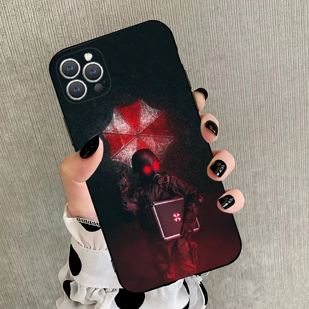Game R-Resident Evil Video Phone Case For iPhone 15,14,13,12,11,Plus,Pro Max,XS,X,XR,SE,Mini,8,7 Soft Silicone Black Cover image 5