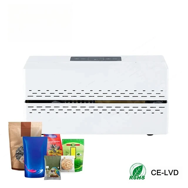 FRB-640 Hualian Commercial Tabletop Bag Pouch Continuous Band Sealer Sealing Packaging Machine for Small Business