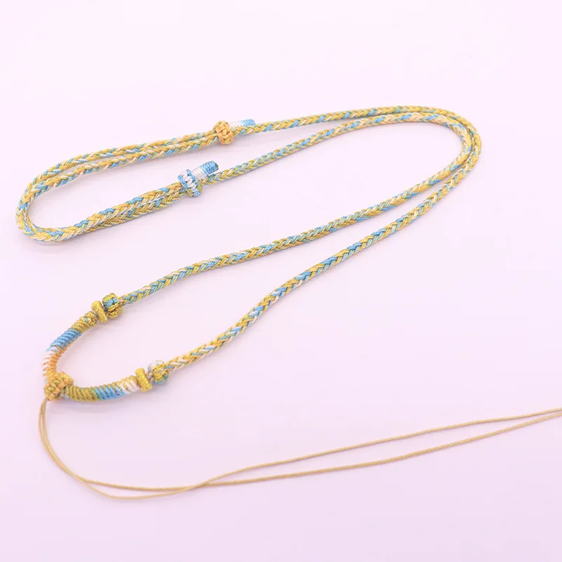 Eight-Needle Weaving Handwoven Rope 3mm Width 5-70cm Length Diy Material for Necklace Jewelry Making Cord and Wire