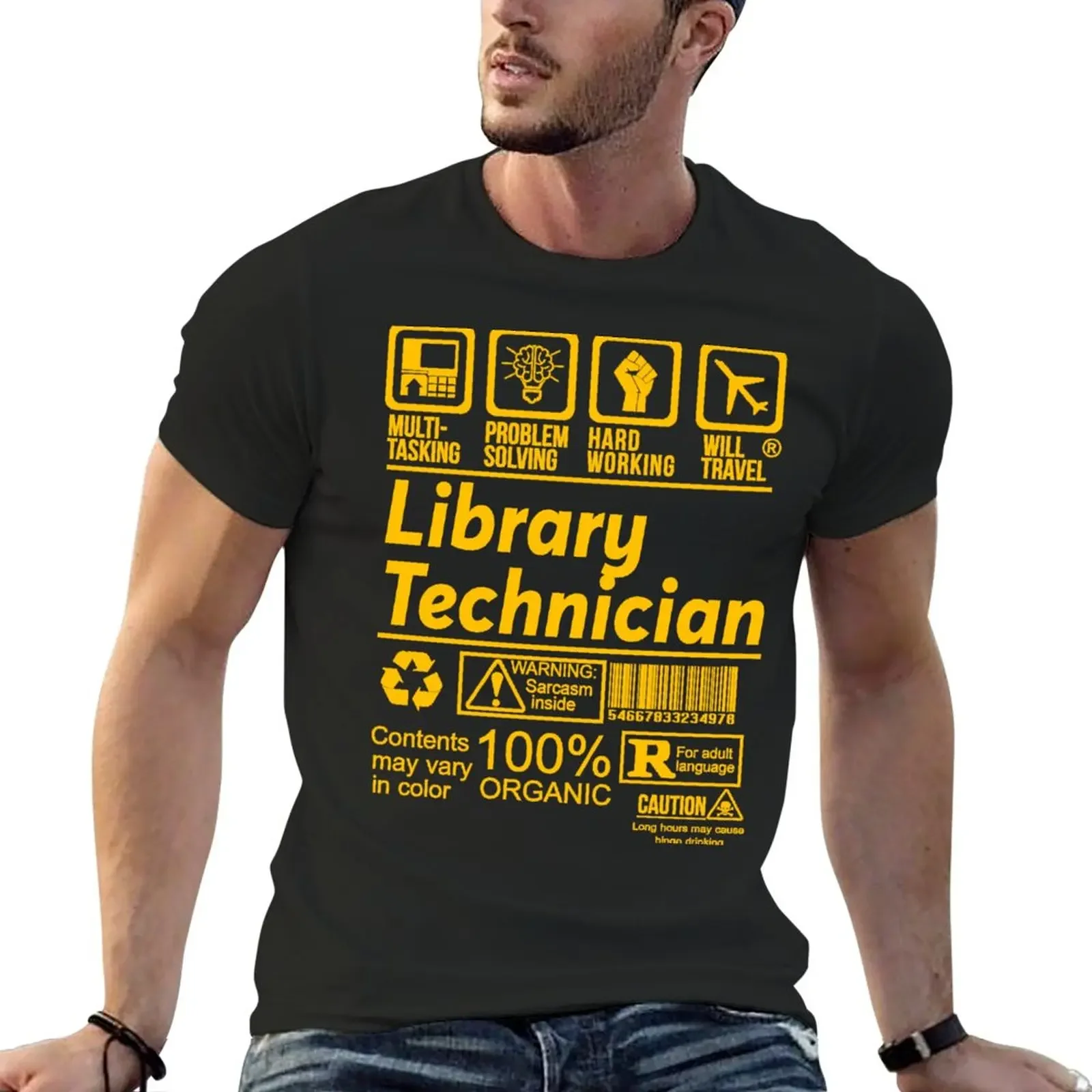 

LIBRARY TECHNICIAN SOLVE PROBLEMS DESIGN T-Shirt vintage clothes customizeds fruit of the loom mens t shirts